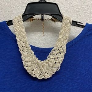 Braided Pearl Collar Necklace from the Philippines